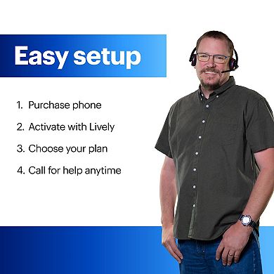 Lively Jitterbug Phones Smart4 Smartphone for Seniors