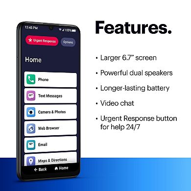 Lively Jitterbug Phones Smart4 Smartphone for Seniors