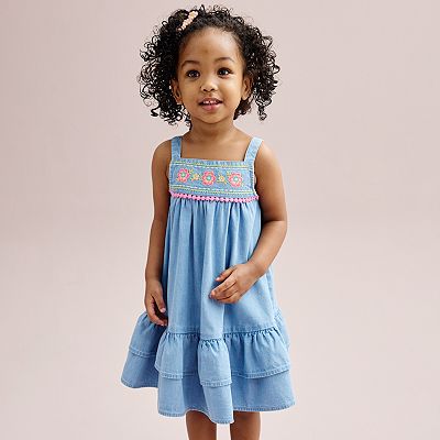 Baby Toddler Girl Jumping Beans Dropped Waist Tank Dress