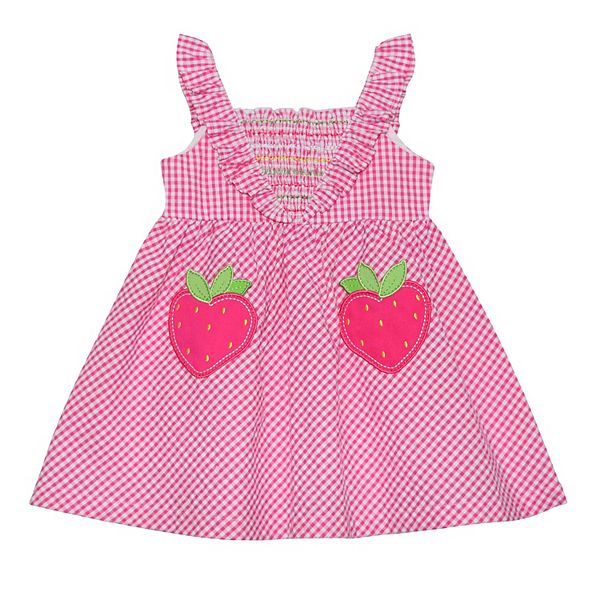Petit Bebe Strawberry Blue Stripe Strap Sundress main image 0