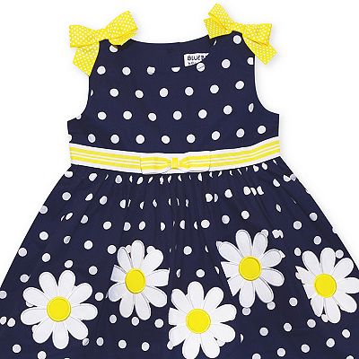 Baby & Toddler Girl Blueberi Boulevard Polka-Dot Daisy Patch Dress