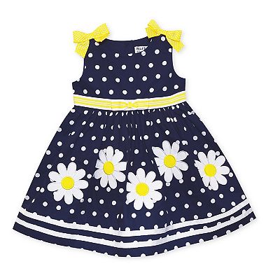 Baby & Toddler Girl Blueberi Boulevard Polka-Dot Daisy Patch Dress