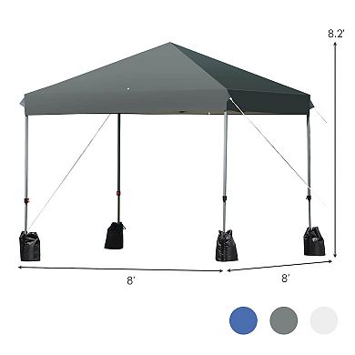 8' x 8' Outdoor Pop up Canopy Tent with Roller Bag