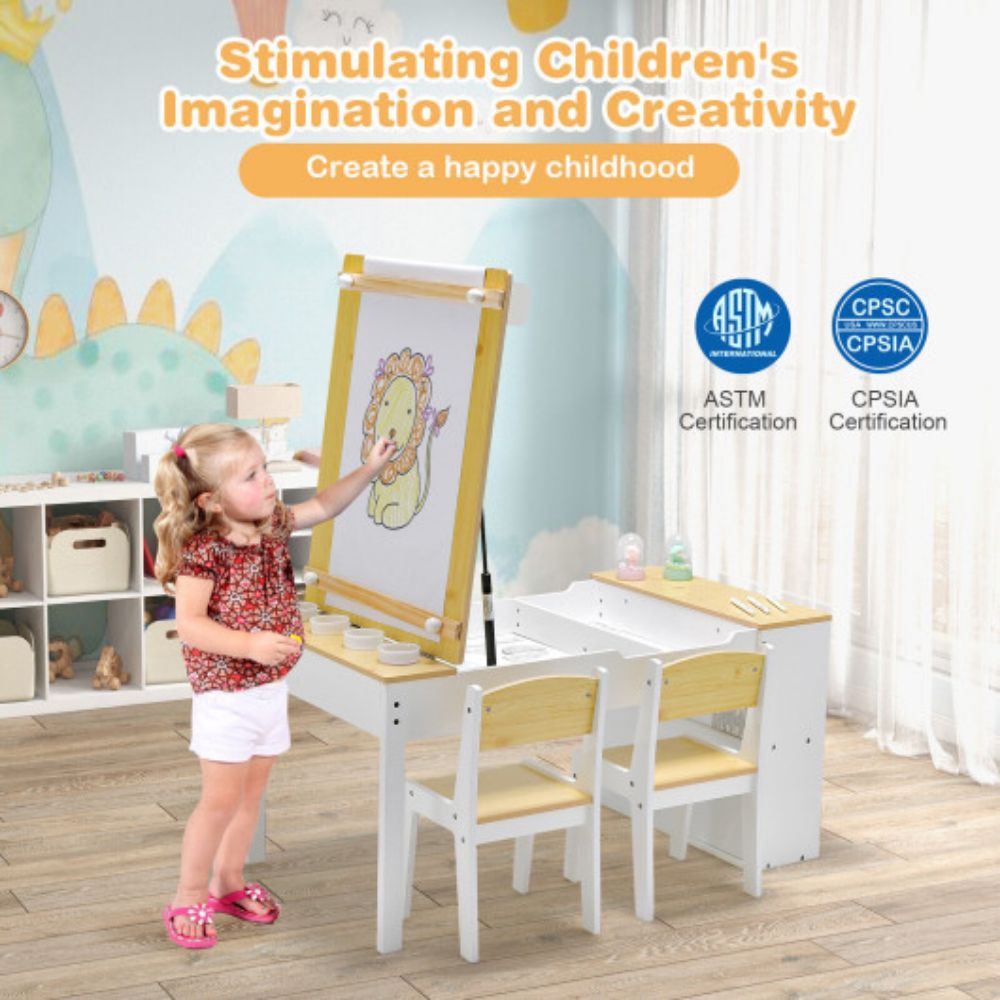 Children Art Activity Table And Drawing Table Natural   6717191 ALT2