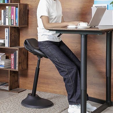 Standing Desk Chair, Swivel Ergonomic Standing Stool, Adjustable Height 23.6-33.3 Inches