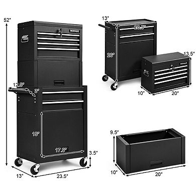 6-Drawer Tool Chest with Heightening Cabinet