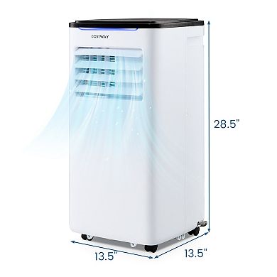 3-in-1 Portable Air Conditioner with Fan and Dehumidifier Mode-8000 BTU