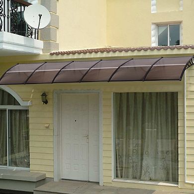 40 x 40 Inch Outdoor Polycarbonate Front Door Window Awning Canopy