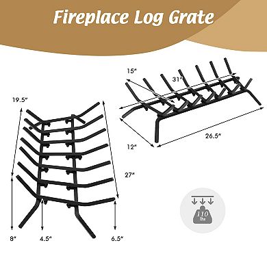 Fireplace Grate for Outdoor Fire Pit