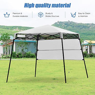 7 x 7 Feet Sland Adjustable Portable Canopy Tent with Backpack