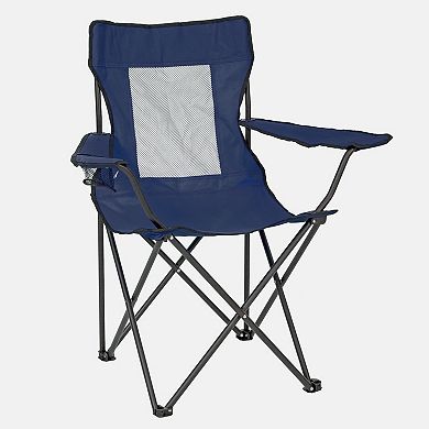 Seina Blue Mesh Back Chair