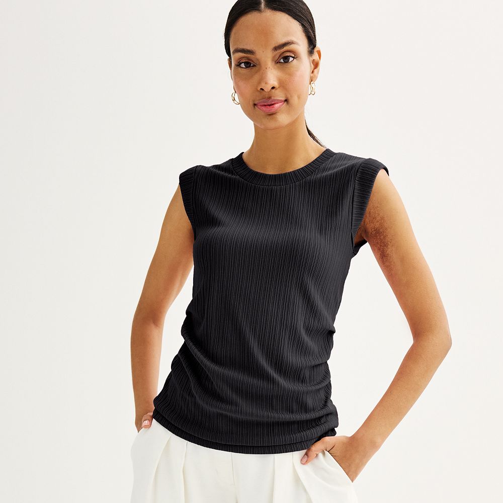 Nine West Cap Sleeve Top Size L