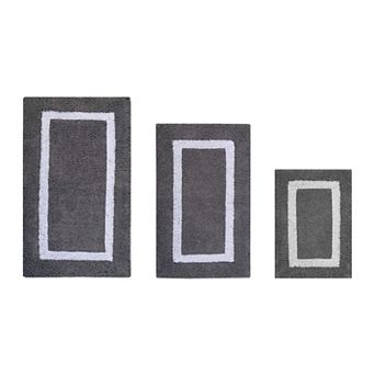 Better Trends Hotel Collection Small Border 3 pc Bath Rug Set