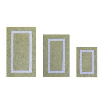 Better Trends Hotel Collection Small Border 3 pc Bath Rug Set