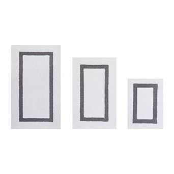 Better Trends Hotel Collection Small Border 3 pc Bath Rug Set