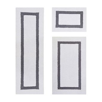 Better Trends Hotel Collection Large Border 3 pc Bath Rug Set
