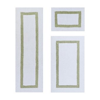 Better Trends Hotel Collection Large Border 3 pc Bath Rug Set