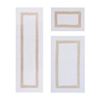 Better Trends Hotel Collection Large Border 3 pc Bath Rug Set