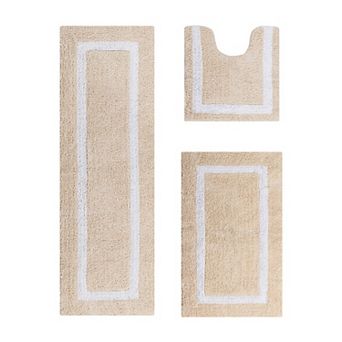 Better Trends Hotel Collection Large 3 pc Bath Rug Set