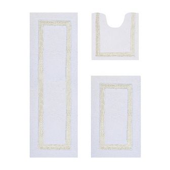 Better Trends Hotel Collection Large 3 pc Bath Rug Set