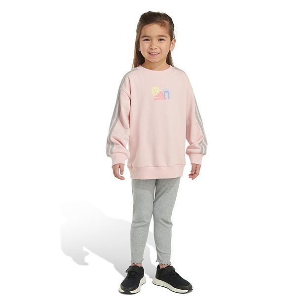 Baby girl adidas set best sale