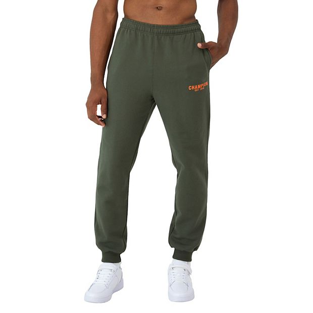 Champion Powerblend Fleece Mens Jogger Pant Green Regular Large Pants Jogger Pants Holiday Gifts