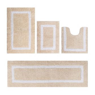 Better Trends Hotel Collection Large 4 pc Bath Rug Set