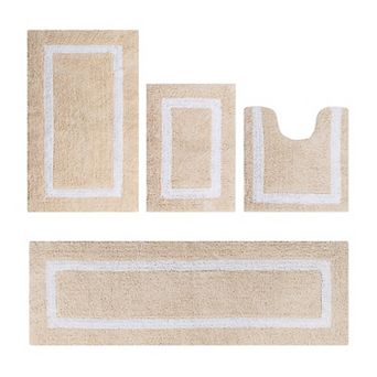 Better Trends Hotel Collection Large 4 pc Bath Rug Set