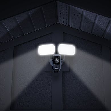 Lorex 2K Floodlight Camera Black (Wired)