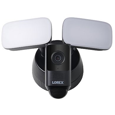 Lorex 2K Floodlight Camera Black (Wired)