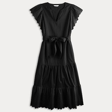 Women's Nine West Eyelet Midi Dress