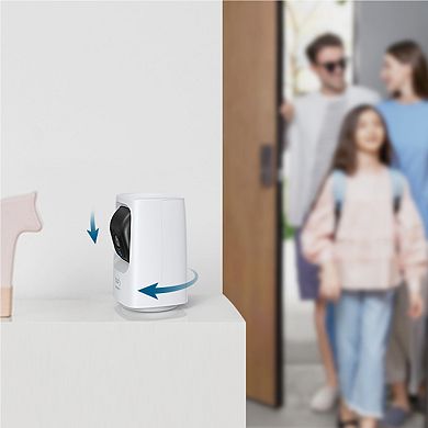 Eufy Security - Indoor Cam Mini 2k HD Wi-Fi Pan & Tilt Security Cam - White