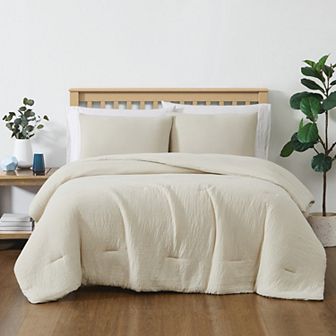 Truly Soft Cozy Faux Gauze Comforter Set