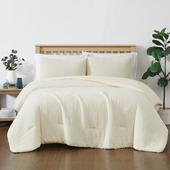 Truly Soft Cozy Faux Gauze Comforter Set