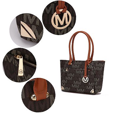 MKF Collection Lady II M Signature Tote & Wallet Set by Mia K