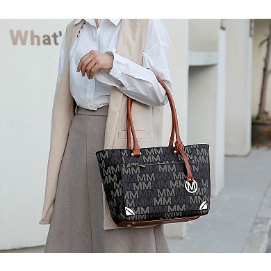 MKF Collection Lady II M Signature Tote & Wallet Set by Mia K