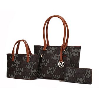 MKF Collection Lady II M Signature Tote & Wallet Set by Mia K