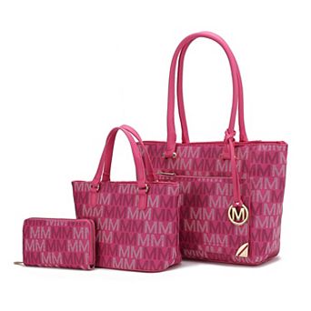 MKF Collection Lady II M Signature Tote & Wallet Set by Mia K