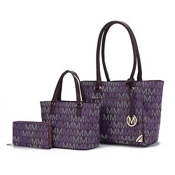 MKF Collection Lady II M Signature Tote & Wallet Set by Mia K