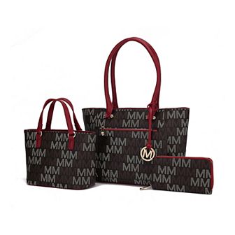 MKF Collection Lady II M Signature Tote & Wallet Set by Mia K