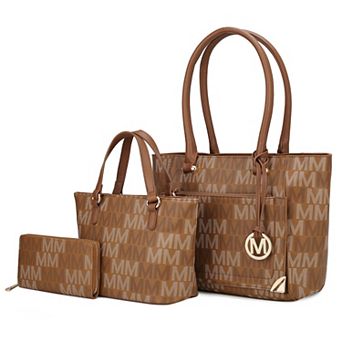 MKF Collection Lady II M Signature Tote & Wallet Set by Mia K