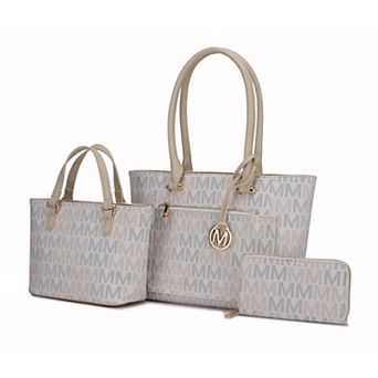 MKF Collection Lady II M Signature Tote & Wallet Set by Mia K
