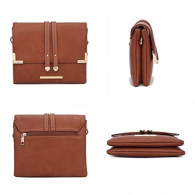 MKF Collection Valeska Multi Compartment Crossbody by Mia k