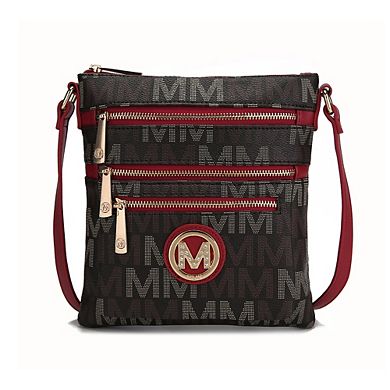 MKF Collection Beatrice M Signature Multi Compartments Crossbody by Mia K