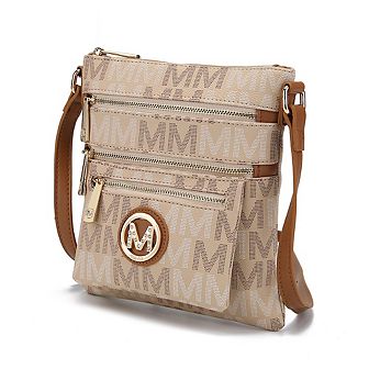 MKF Collection Beatrice M Signature Multi Compartments Crossbody by Mia K