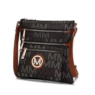 MKF Collection Beatrice M Signature Multi Compartments Crossbody by Mia K