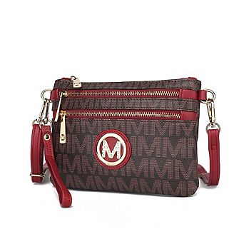 MKF Collection Geneve M Signature Crossbody & Wristlet by Mia K
