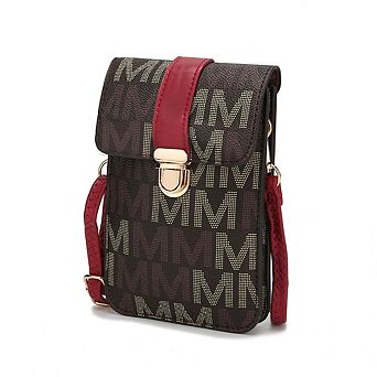 MKF Collection Lulu XL M Signature Phone Wallet Crossbody Bag by Mia K