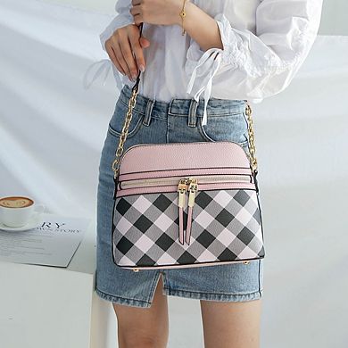 MKF Collection Suki Checkered Crossbody Bag by Mia K