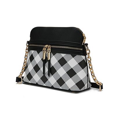 MKF Collection Suki Checkered Crossbody Bag by Mia K